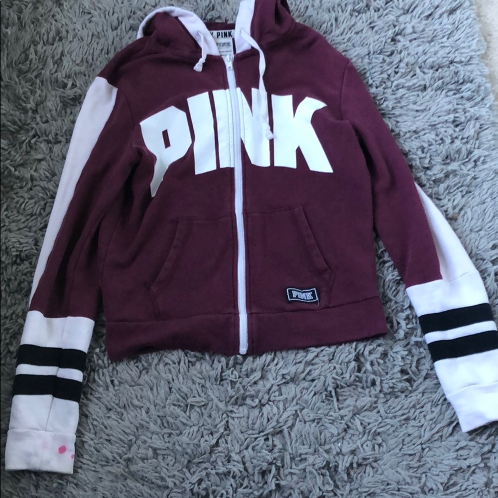 vs pink zip up hoodie